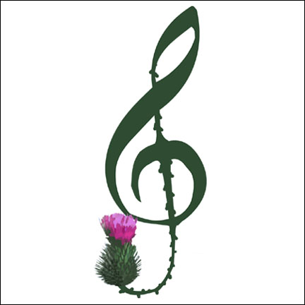 Treble Cleft Thistle Logo by Tegan Donnely